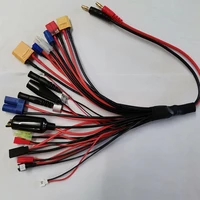 20 in 1 multifunction lipo battery charger connection cable connecting line banana plug to xt60 90 jstec5ec3ec2tamiyajr