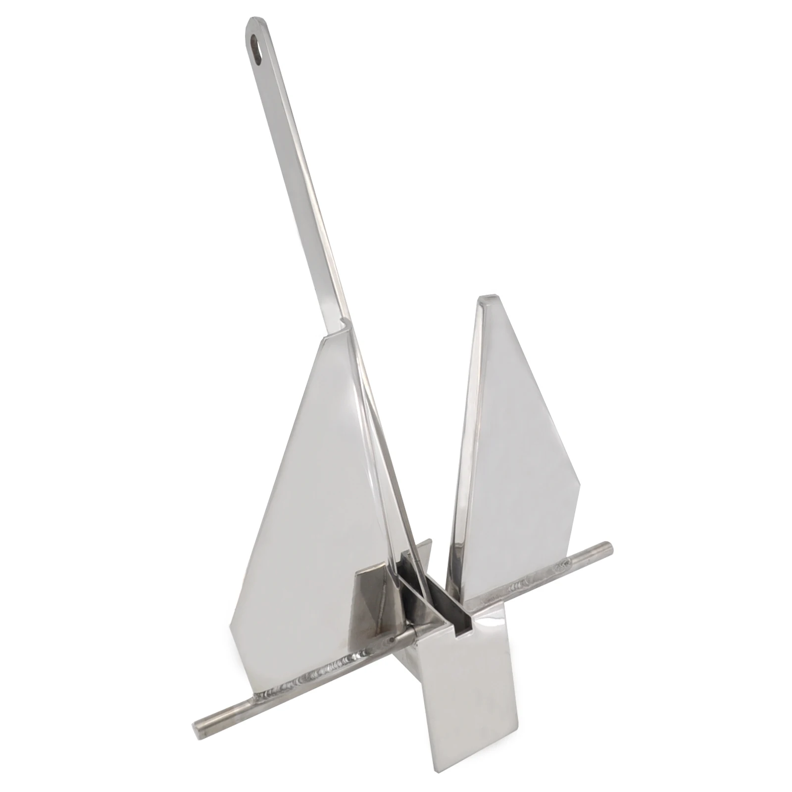 Якорь для лодки из полированной нержавеющей стали марки 316 11 фунтов (5 кг)