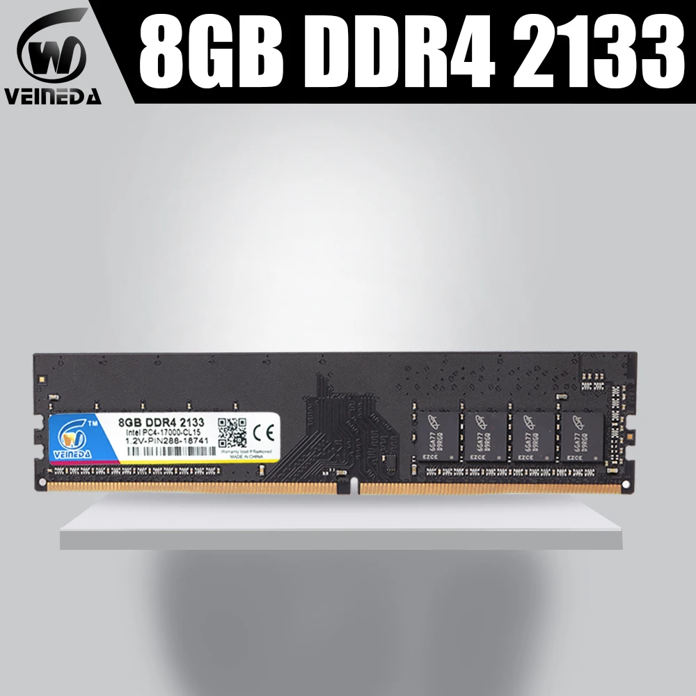 Память VEINEDA ОЗУ ddr4 8 ГБ для dimm совместимая с 2400 2666 МГц настольных компьютеров 1 2 в |