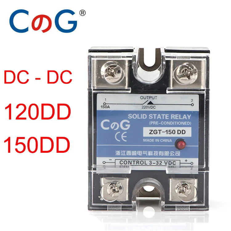 CG SSR-120DD 150 ДД 220 В 380 в 600 В однофазный JGX DC Контроль DC теплоотвод 3-32VDC до 5-220VDC 120A 150A DD твердотельное реле