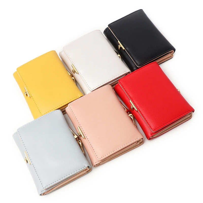 

Cute Lock Design Small Wallet Women 2020 Pu Leather Women Purse Brand Designer Mini Female Wallet Lady Coin Purse Pocket