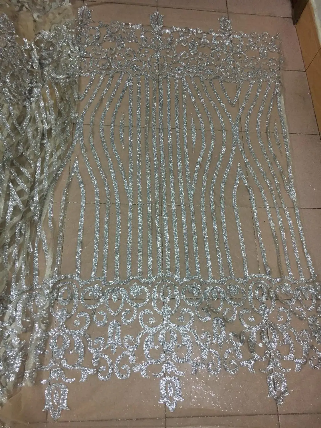 Свадебная африканская кружевная ткань с блестящими блестками французское