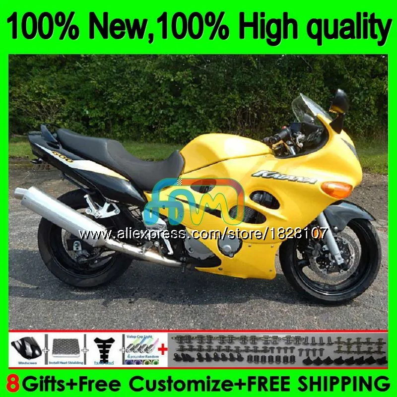 

Body For SUZUKI KATANA ALL yellow GSXF750 2003 2004 2005 2006 2007 34BS.105 GSXF 750 600 GSX600F GSXF600 03 04 05 06 07 Fairing