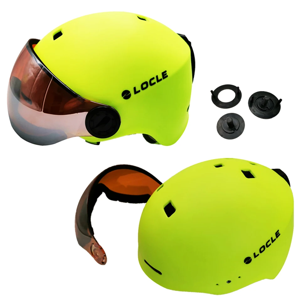 LOCLE Goggles лыжный шлем цельно-Формованный шлем для сноуборда для мужчин и женщин для катания на коньках скейтборд лыжный шлем с очками