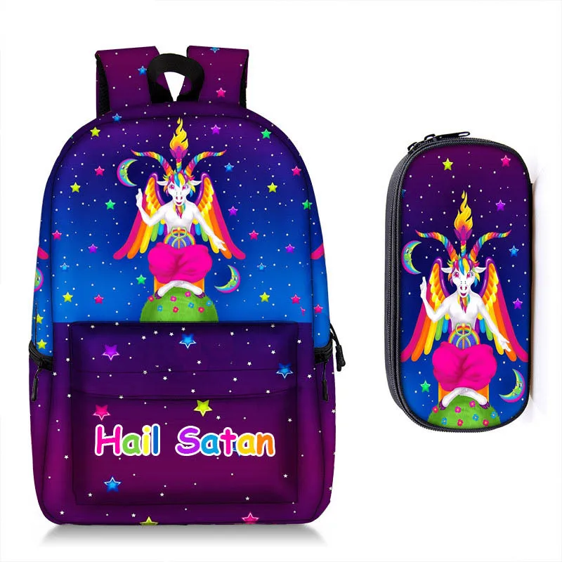 17 дюймов панда рюкзак для девочек-подростков ноутбук Mochila Feminina Unicorn студенческий школьный рюкзак женские дорожные сумки - Цвет: 2pcs 031