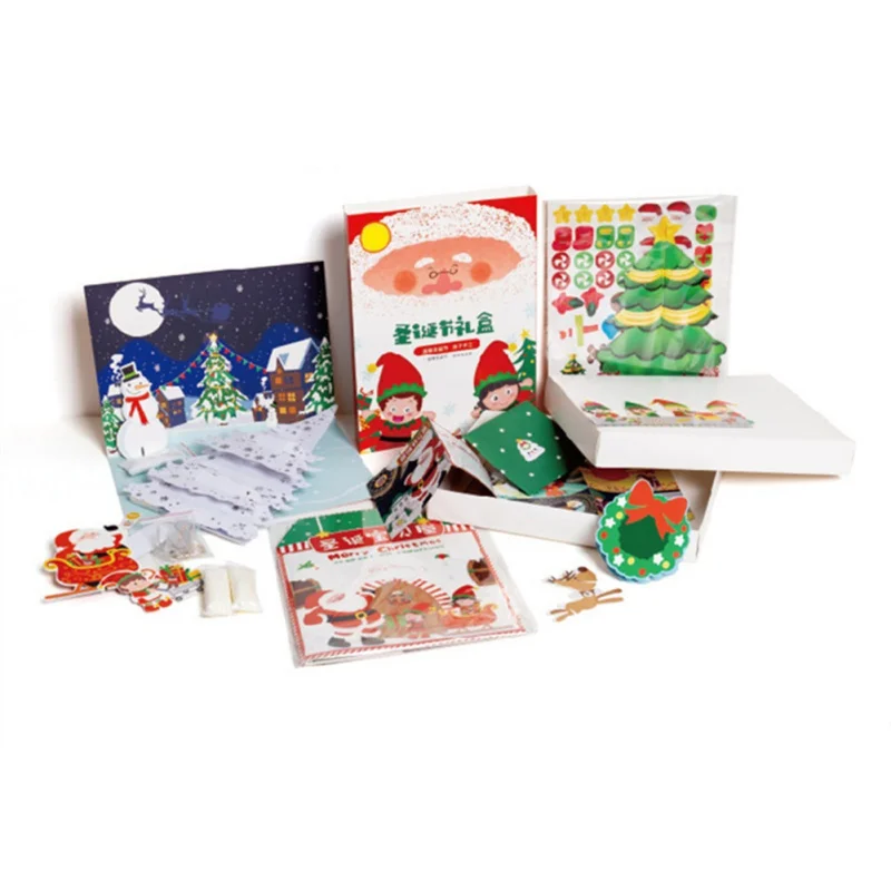 DIY Детский сад подарок ручной работы Рождественское украшение со светом для