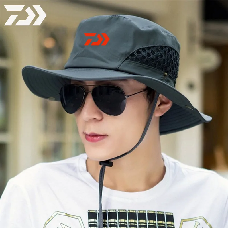 

2021 Daiwa Summer Outdoor Fishing Hat Men's Korean Mountaineering Sun Hat Casual Camouflage Beach Hat