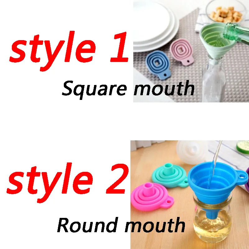 Складная стильная Воронка cozinha 2 шт./лот силиконовый гель кухонные принадлежности