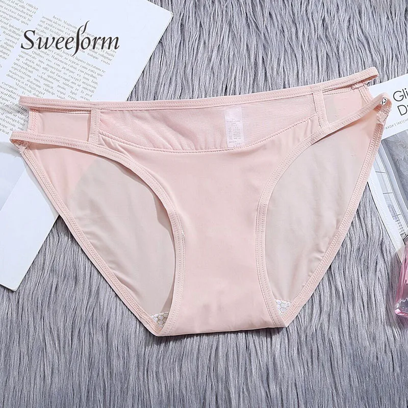 Женские кружевные стринги Sweeform сексуальные шелковые трусики хлопковые нижнее