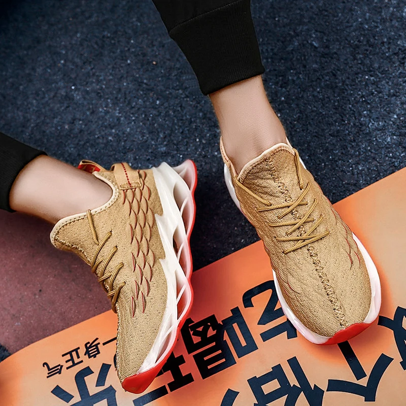 

Men's Casual Shoes for Man Sneakers Brand Sports Jogging Footwear Outdoor Fashion Mesh Lightweight Breathable Running Shoes 2020