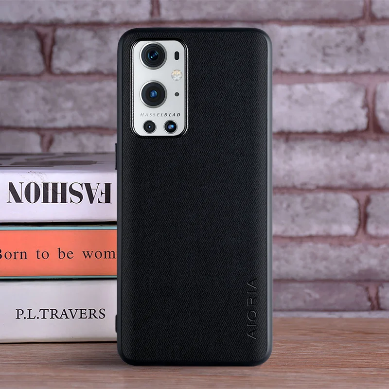case for oneplus 9 pro coque luxury textile leather skin soft tpu hard phone cover for oneplus 9 pro case free global shipping