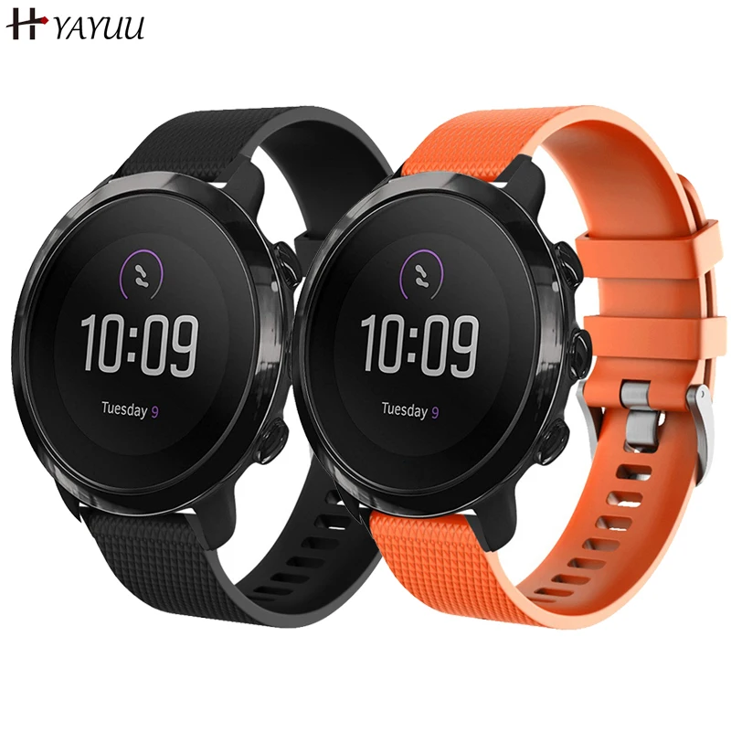 Силиконовый ремешок YAYUU для Garmin Vivoactive 3 сменный Браслет Suunto фитнес