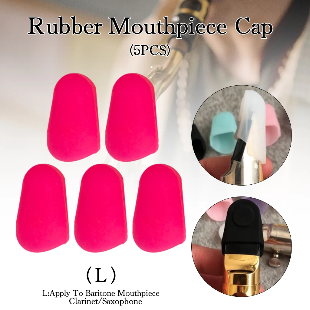 LOMMI 5 шт. резиновый металлический мундштук колпачок для баритона саксофона