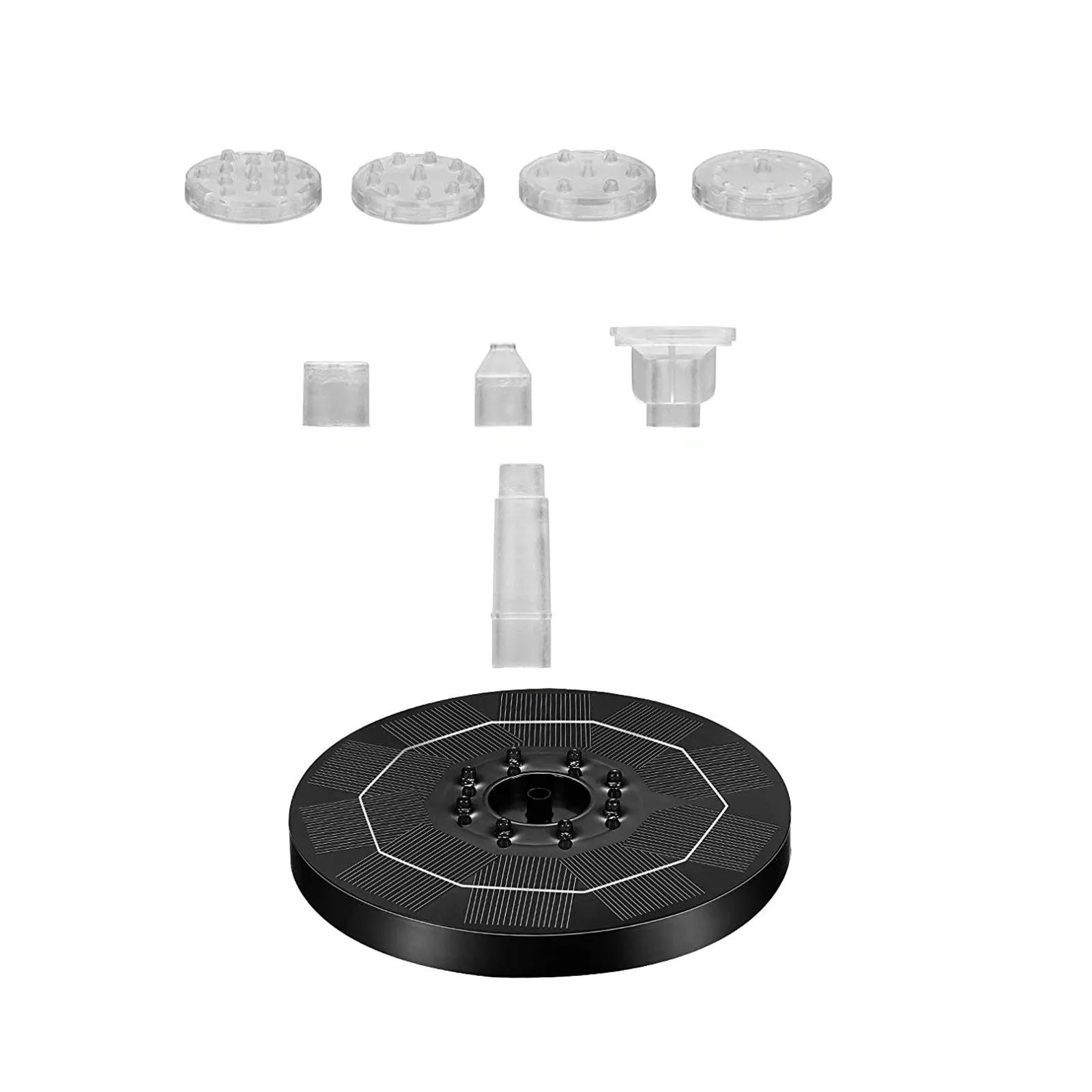 Плавающий садовый фонтан на солнечной батарее декоративный с питанием от панели