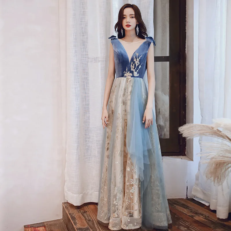 

Женское вечернее платье с V-образным вырезом, в стиле Ципао