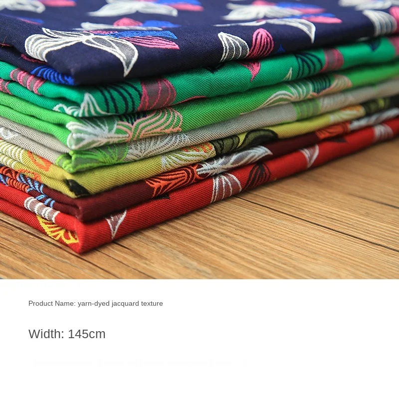 145 см широкая Высококачественная окрашенная пряжа жаккардовая хлопковая модная