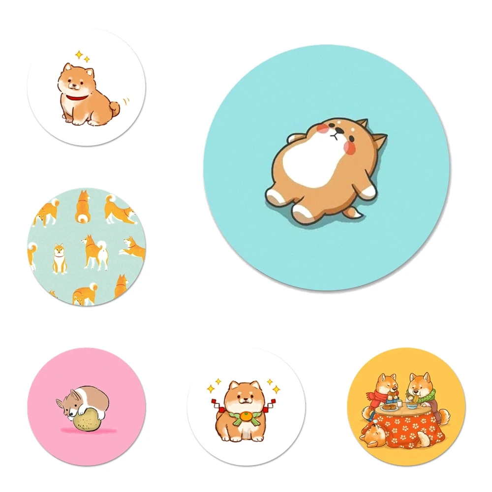 58 мм с животными Косплей Shiba Лисья Секретная служба (Inu значок брошь заколка
