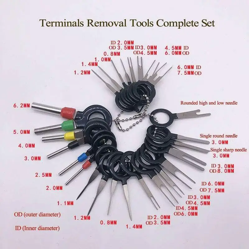 

Car Terminal Removal Kit, Plug Repair Tool, Wiring Crimp Pin, Puller Terminal Puller, Z2O6