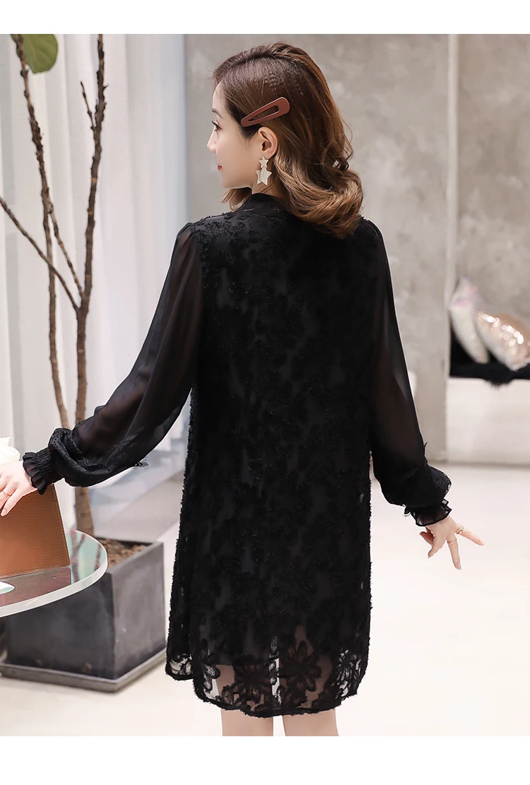 

Maternity Lactation Shirts Spring Long Sleeve Chiffon Patchwork Moms Nursing Blouses Tops Sweet Postpartum Breastfeeding Clothes