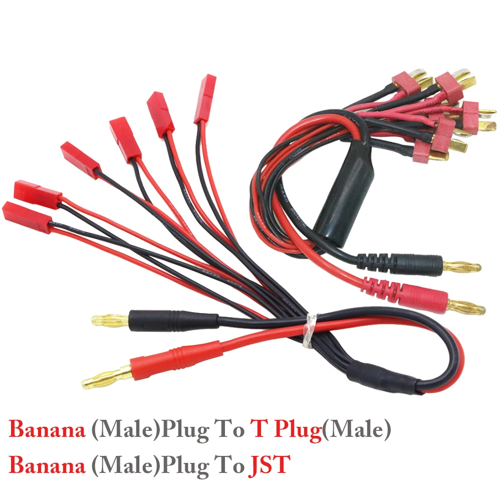 1 шт. 4 0 мм разъем типа банан к JST/Tplug Соединительный кабель для RC Lipo Imax B6 B6AC B8