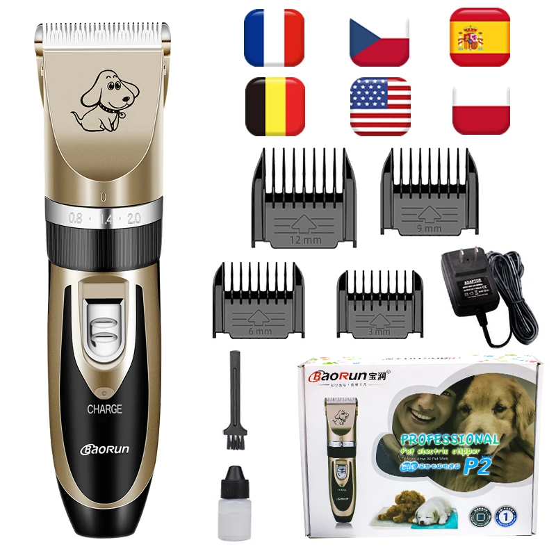 Перезаряжаемый триммер для собак профессиональная машинка стрижки домашних