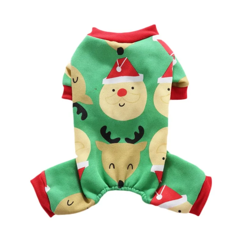 Одежда для собак на Рождество Снежинка рисунок комнатная собачка пижамы