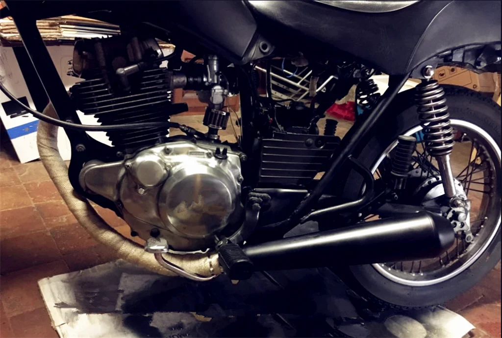 Защитный чехол для выхлопной трубы мотоцикла с тканью &quotбанан&quot