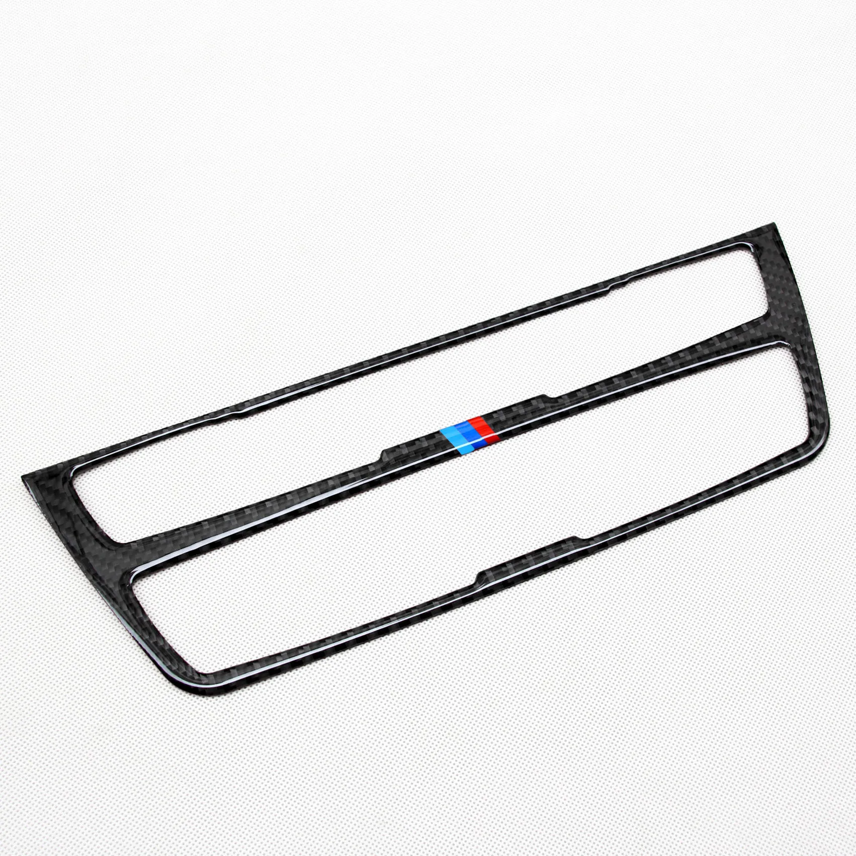 Подлинная углеродного волокна приборной панели мультимедиа Панель Наложение