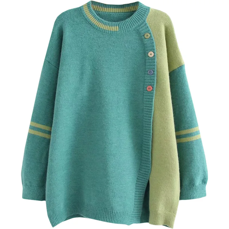 Повседневные женские свитера размера плюс Осень-зима 2019 Модные свободные