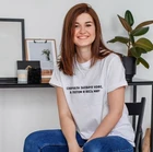 Футболка женская летняя, с надписью на русском языке