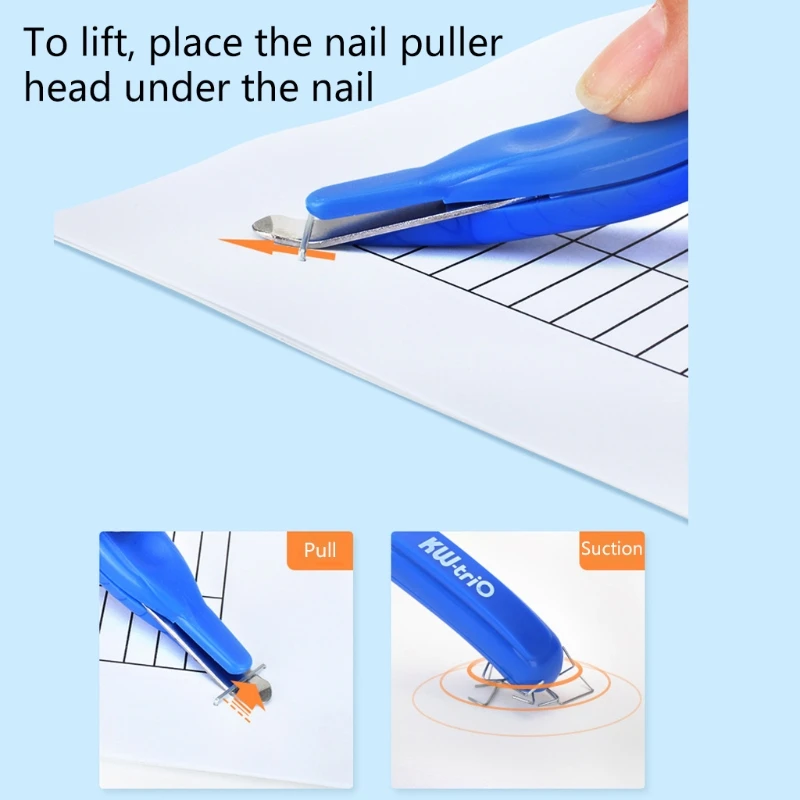 

Portable Magnetic Staple Remover Puller Less Effort Staples Removal Tool for Home Office School Household Stationary