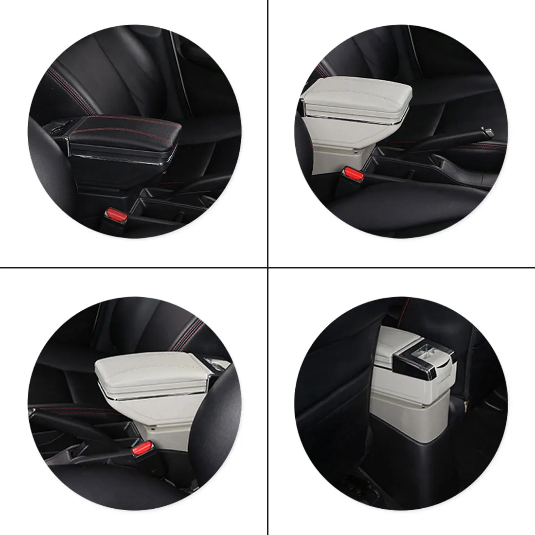 Подлокотник с регулируемой шириной автомобильный ящик для хранения