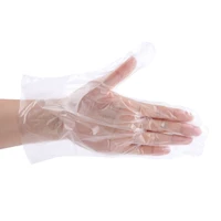 100 pcsgloves disposable plastic transparent oil proof waterproof kitchen protect food gloves household cleaning tool