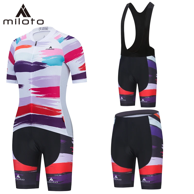 

Женская летняя велосипедная одежда MILOTO, одежда для горного велосипеда, одежда для езды на велосипеде, дышащая быстросохнущая Спортивная одежда для езды на горном велосипеде