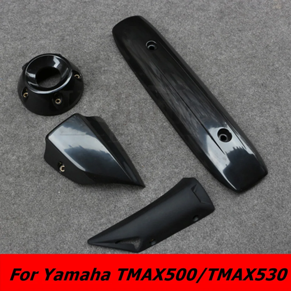 

Комплект из 4-х предметов, запчасти для мотоциклов, накладка на выхлопную трубу для Yamaha XP500 TMAX500 TMAX530 T-MAX TMAX 500/530 2012 2013 2014 2015 201