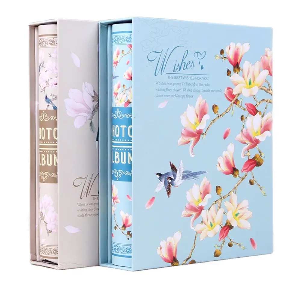 

Insert Type 6-Inch Photo Album 200 Photos Retro Instax Album Scrapbook Creative Photo Albums Couples Baby Memorial Book Gifts