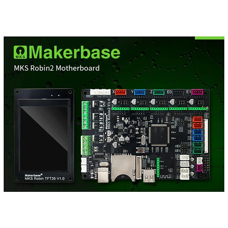 Makerbase 3D Printer STM32 MKS Robin2 Motherboard Open Source Hardware Convenient for Develop and Set Up Integrated Mainboard wi |