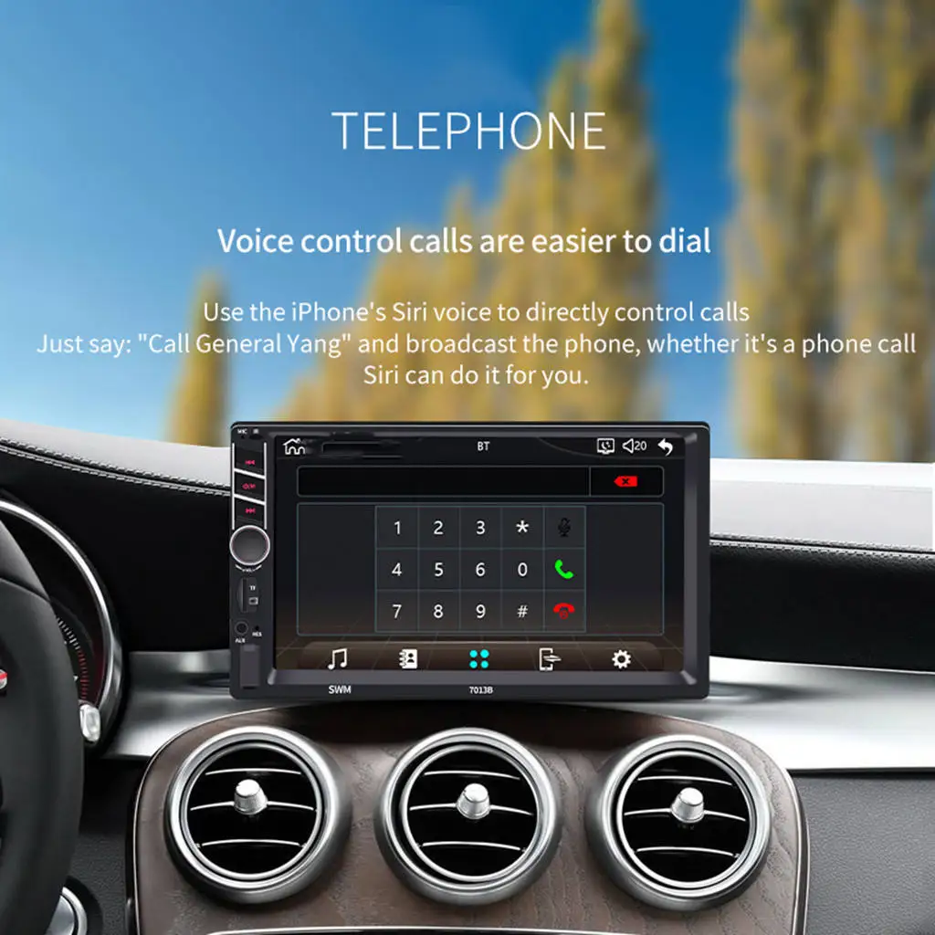 

7 inch HD Touch Screen Car MP5 Player Support FM/USB/AUX/Bluetooth Car Stereo Receiver