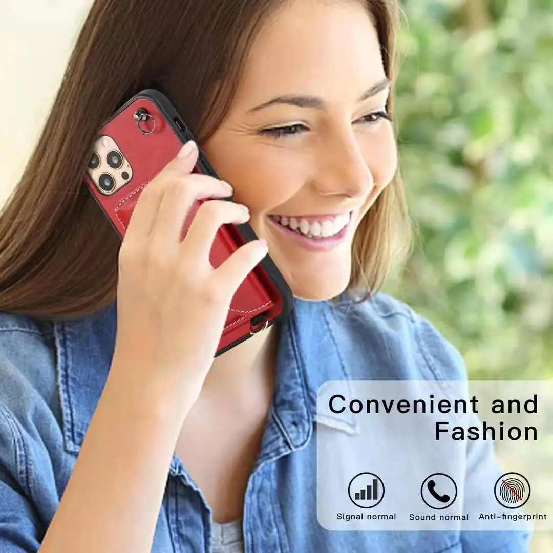 

Fashion Crossbody Phone Wallet Case For IPhone 6p 6/6s 7/8 7/8plus X/XS XR XSmax 11Promax 11pro 12Promax 12mini 12/12pro