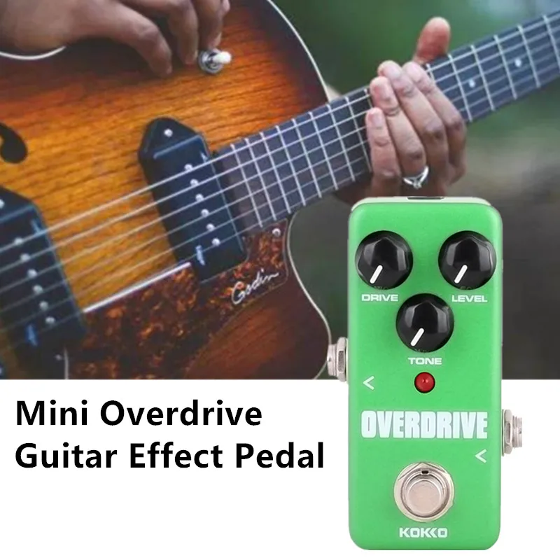 

Мини Overdrive перегрузки обход полностью металлический корпус педаль эффектов для электрогитары