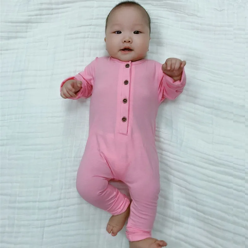 Весенние Комбинезоны для маленьких девочек и мальчиков однотонные хлопковые