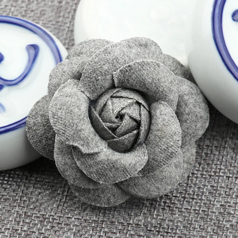 5PCS /33 Colors Mini Chiffon Fabric Flower For Wedding Invitation Artificial Flowers For Dress Decoration