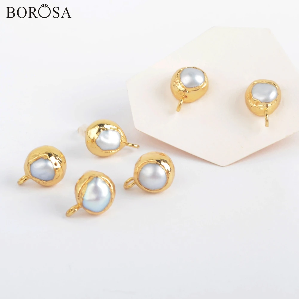 

Серьги-гвоздики из натурального жемчуга, 10 пар