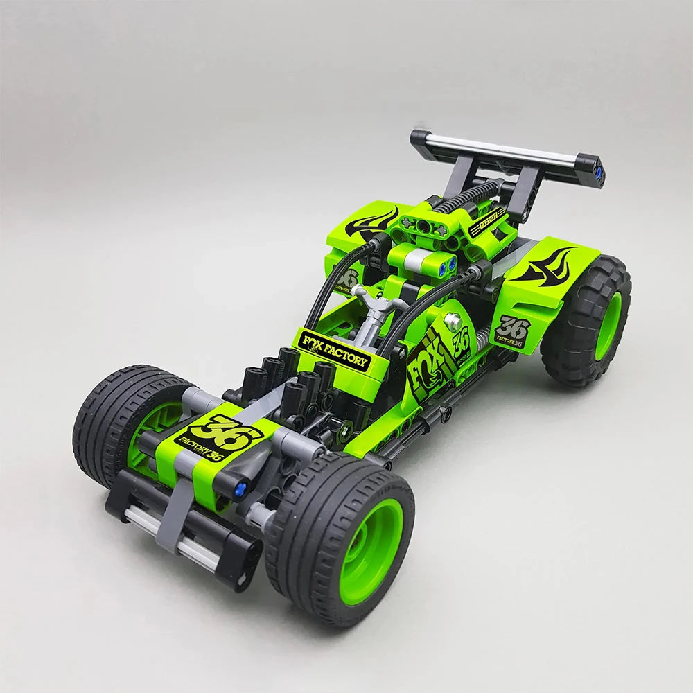 

Creator Expert High-tech City Series Desert Pioneer 3805 301PCS Pull back car 488 GTE Moc Modular Bricks Model Building Blocks