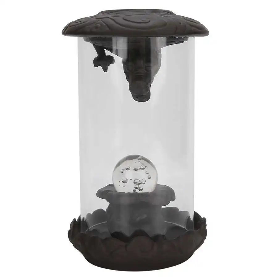 Incense Burner Dragon Backflow Red Porcelain Creative LED Light Windshield Home Decor incense burner | Дом и сад