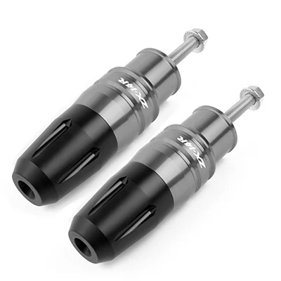 titanium Мотоцикл с ЧПУ Краш выхлопа слайдер Краш колодки протектор для KAWASAKI ZX14R ZZR1400 ниндзя ZX-14R ZZR 1400 - Цвет: titanium