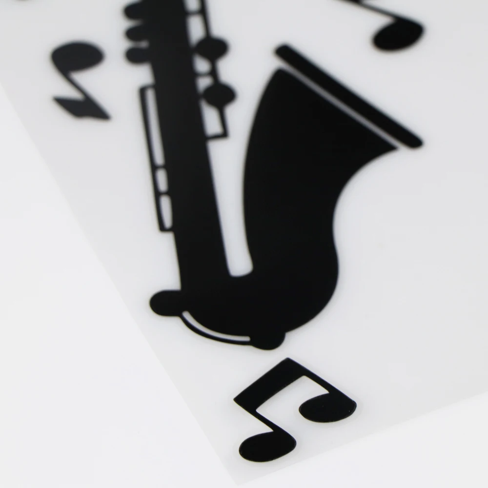 

YOJA 10.9X16.6CM Music Playing Vinyl Art Cartoon Style Car Sticker Decal ZT2-0183