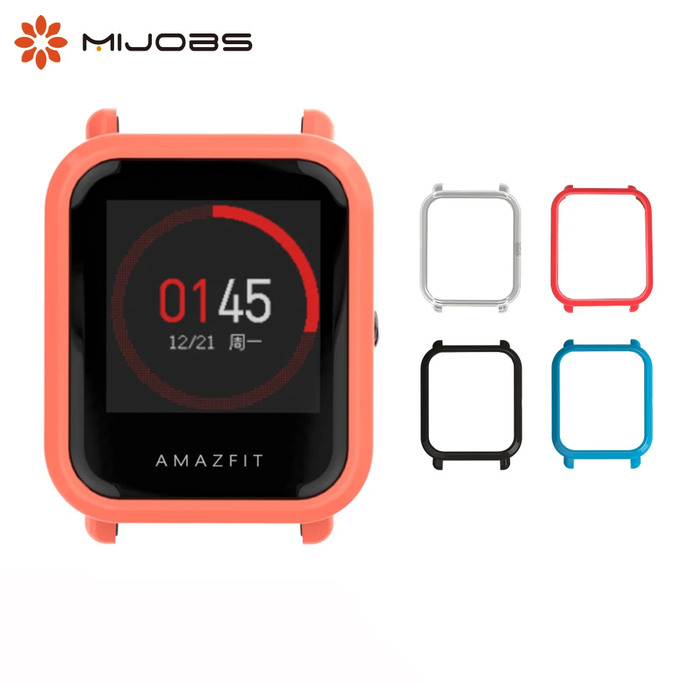 Фото Чехол для Huami Amazfit Bip Band, браслет, Аксессуары для смарт-часов, рамка, защита для ПК, силиконовый ремешок на запястье для Amazfit Bip №1