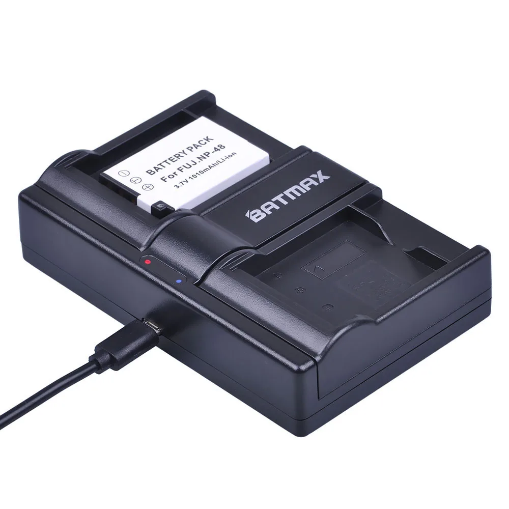 1 шт. NP-48 1010 мА/ч NP48 литий-ионный Батарея + USB Dual Зарядное устройство для ЖК-дисплея с