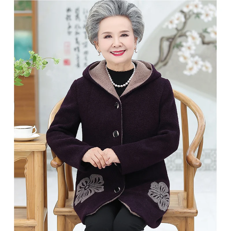 Женское зимнее шерстяное пальто женская ветровка с капюшоном